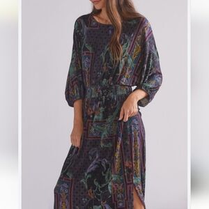 Daily Practice Anthropologie dolman sleeve maxi dress sz small